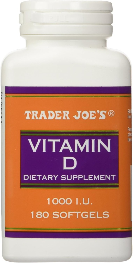 Trader Joe's Vitamin D-3 1000iu, 180softgels 2