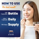 Vitamatic Green Tea Extract with Vitamin C, 25X Concentrate, 98% Polyphenols, 80% Catechins, 50% EGCG, 180 Veg Capsules 4