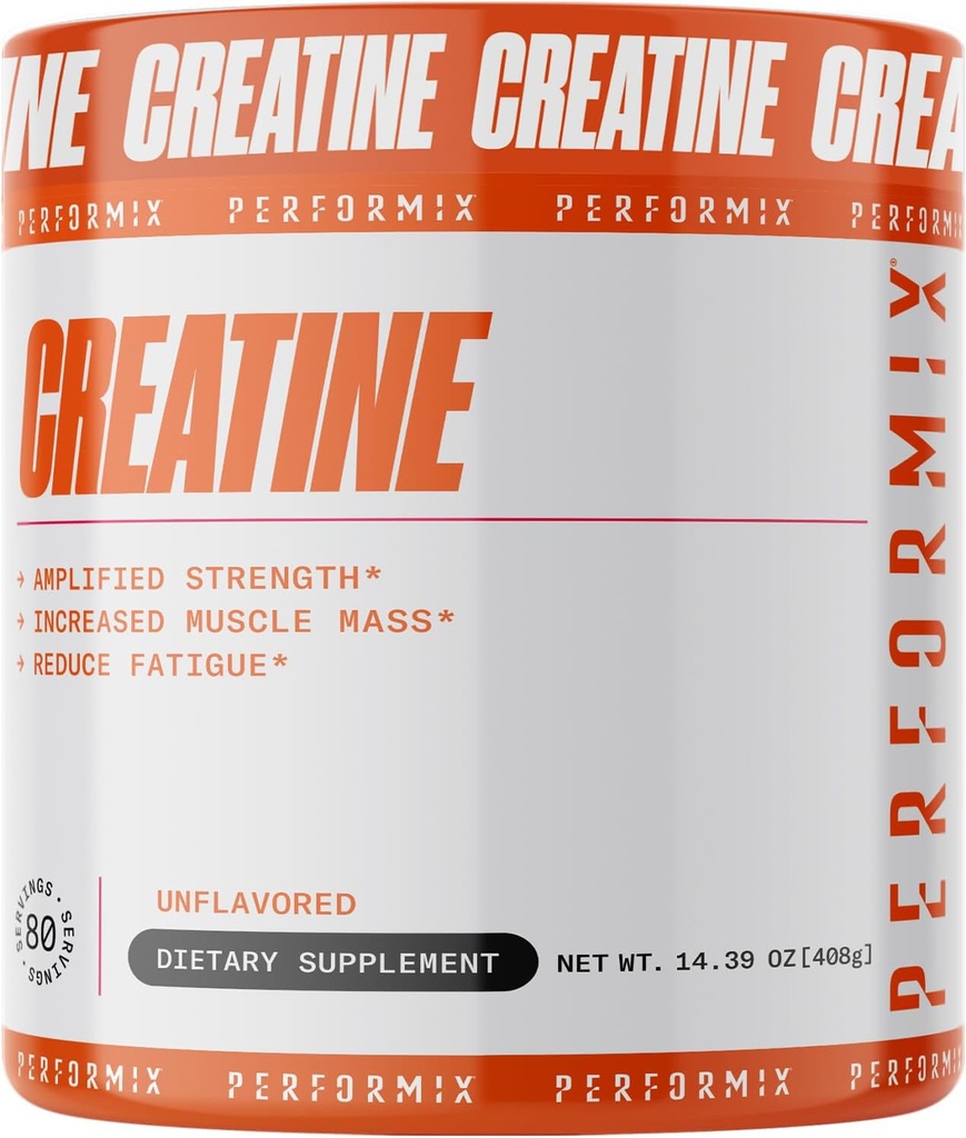 PERFORMIX - Creatine Monohydrate - 5000 mg Per Serving (5g) - Pre Workout - Increase Muscle Mass, Improve Strength & Reduce Fatigue - Creatine Monohydrate Powder - Unflavored - 80 Servings - 400g 2