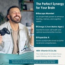 Phosphatidylserine - Nootropic Brian Supplement, Focus & Energy Gummies + Bacopa Monnieri, Omega 3, Huperzine A, Methyl B12 & B6 for Seniors, Gamers, Workers, Non-GMO, Caffeine-Free, Sugar Free,60 Cts 6