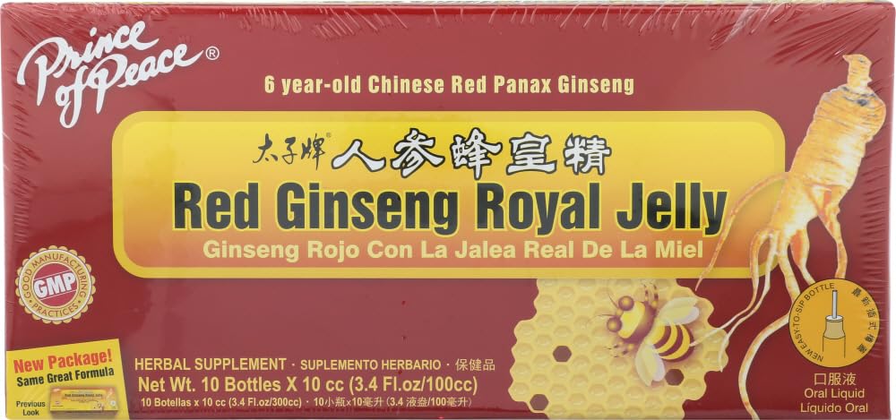 Prince of Peace Red Ginseng - Royal Jelly - 10 cc - 10 Count 2