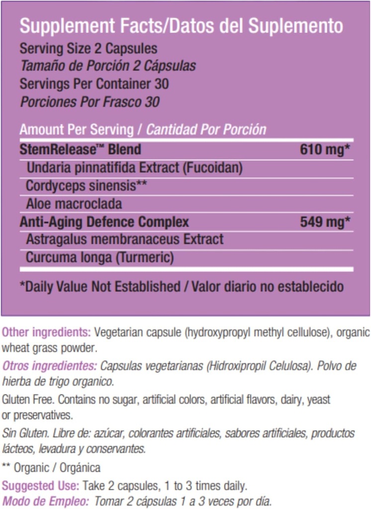 Unlock Your Body's Potential with stemrelease3™ - Cutting-Edge Stem Cell Nutrition for Natural Renewal and Youthful Vitality, Exclusive Blend for Enhanced Telomere Health 5