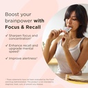 Healthycell Telomere Length Healthy Aging Supplement + Focus & Recall Brain Supplement for Memory & Focus Bundle 4