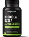 Natgrown Rhodiola Rosea with Ashwagandha Root Extract Capsules - Standardized to 3% Rosavins and 1% Salidroside - 120 Count 2