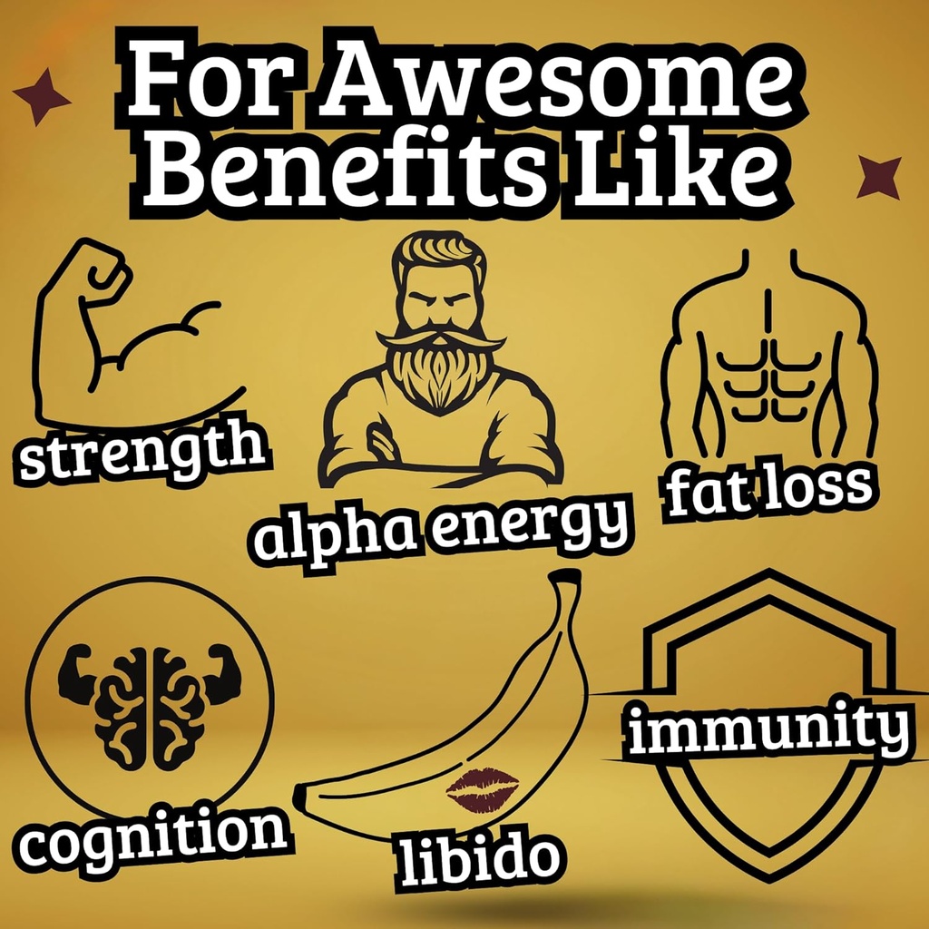 Gold Label Testosterone Booster Gummies with Tongkat Ali, Zinc, D3, Ashwagandha, Fenugreek, Magnesium, Boron for Male Enhancement, Muscle Building, Vitality, Strength, Performance, Energy - 60 Count 5