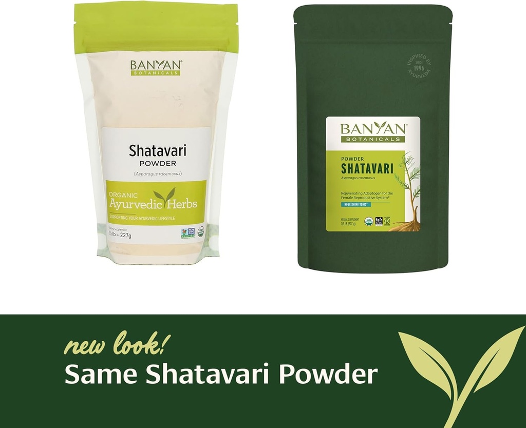 Banyan Botanicals Shatavari Powder – Organic Asparagus Racemosus Root Powder – Rejuvenating Adaptogen Tonic That Supports a Healthy Reproductive System* – 1/2 lb. – Non-GMO Sustainably Sourced Vegan 4