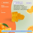 Multivitamin Gummies for Adult 5200mcg Biotin, Citrus Flavored Daily Multivitamins with Vitamins A, C, D3, E, B6 and B12, Zinc-Skin, Hair Growth, All Over Health 4