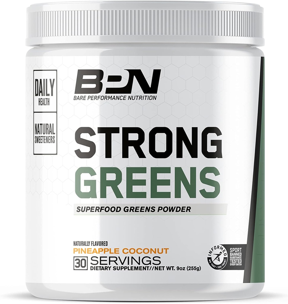 BARE PERFORMANCE NUTRITION BPN Creatine Monohydrate & Strong Greens Bundle 3
