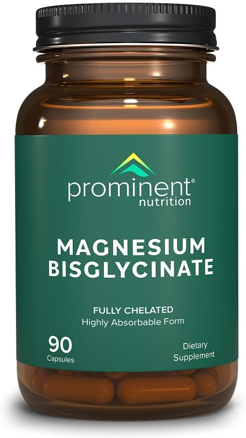 Prominent Nutrition Magnesium Bisglycinate Capsules, Brain Health Support, Magnesium Supplement, 240 mg, 45 Day Supply - 1 Pack 2