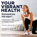 KAL Niacinamide 250mg Tablets, Vitamin B3 Supplement for Skin Health, Energy Metabolism, Nerve, Circulation and Digestion Support, Enhanced Absorption ActivTabs, Vegan, 100 Servings, 100 Tablets 4