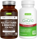 Multivitamin & Minerals for Men + High Absorption CoQ10 100mg 120 Softgels Energy Bundle, Sustained Release Advanced Multivitamin + CoQ10 with Vitamin E & D-Limonene, by Igennus 2