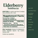 Nature's Bounty Sambucus Elderberry Herbal Supplement, Rapid Release Softgels, 630 mg per Serving, 120 Count 6