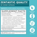 Zentastic Probiotics & Prebiotics Supplement - 50 Billion CFU - for Men & Women’s Immune & Digestive Health - 16 Strains - Shelf Stable - 300 Delayed Release Veggie Capsules 3