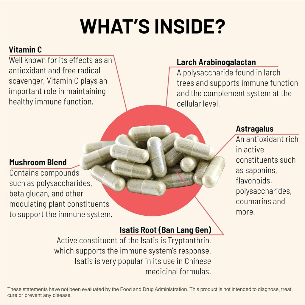 Mountain Peak Nutritionals Immuni-LT - Immune System & Whole Body Support Supplement - Power Packed Immune Booster, Dynamic Immune Defense with Essential Vitamins & Minerals (60 Vegetarian Capsules) 5