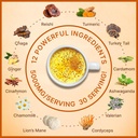 Golden Milk Magic (50 Servings) | Superfood 5 Mushroom Blend for Sleep, Relaxation, Relief | Turmeric, Ashwaghanda, Valerian, Chamomile + 5 Mushroom Blend | Smoothie, Hot Beverage 3