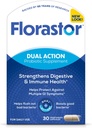 Florastor Probiotics for Digestive and Immune Health, 30 Capsules, Probiotics for Women & Men, Helps Flush Out Bad Bacteria, Boosts The Good with Our Unique Strain Saccharomyces Boulardii 2