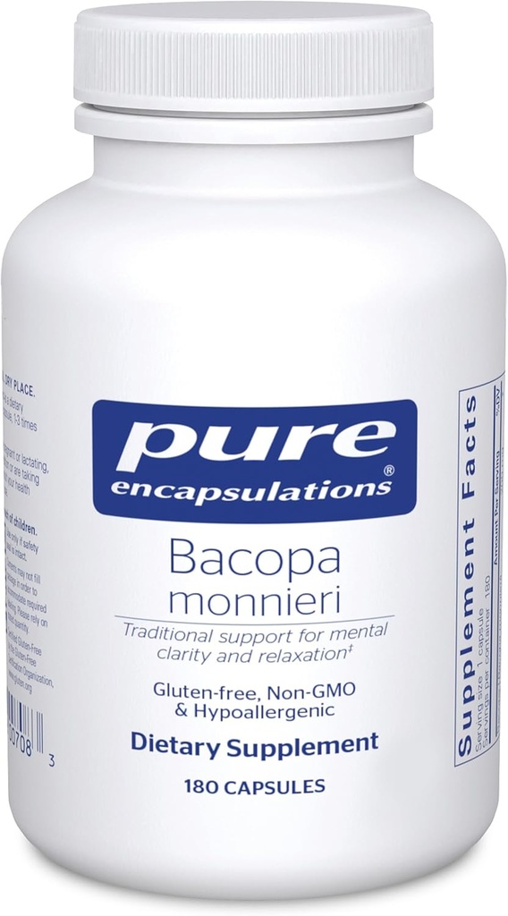 Pure Encapsulations Bacopa Monnieri | Supplement for Brain, Memory, Concentration, and Stress Support* | 180 Capsules 2