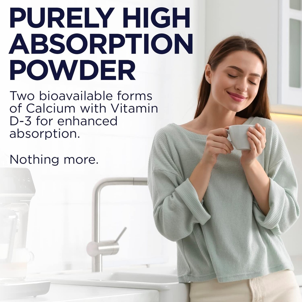 KAL Calcium Vitamin D-3 ActivMix, Powder Calcium Supplement, Bioavailable Calcium Lactate and Gluconate, Bone Health Support, Unflavored, Non-GMO, Gluten Free, 60-Day Guarantee, 31 Servings, 10.9 oz 6