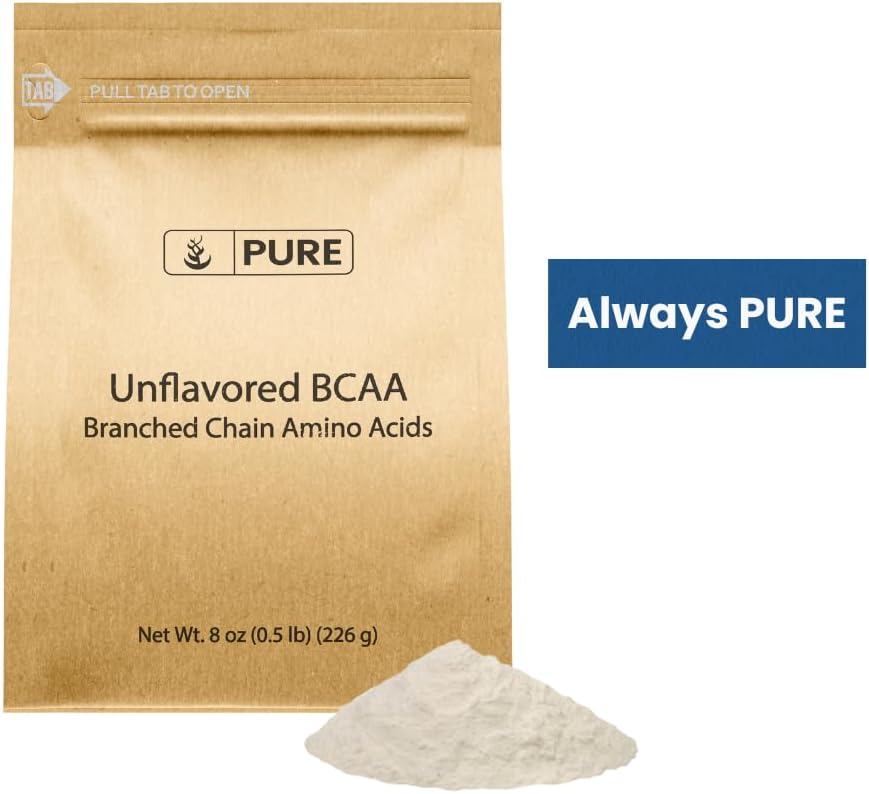 Pure Original Ingredients Unflavored Instantized BCAA (8oz) Powder, Branched Chain Essential Amino Acids, Supplement (8 Ounce) 4