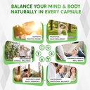 ST John's Wort 14-in-1 Natural Blend with Rhodiola Ashwagandha Chamomile Holy Basil L-Theanine Valerian Passionflower - 150 Count - Made & Tested in The USA 4