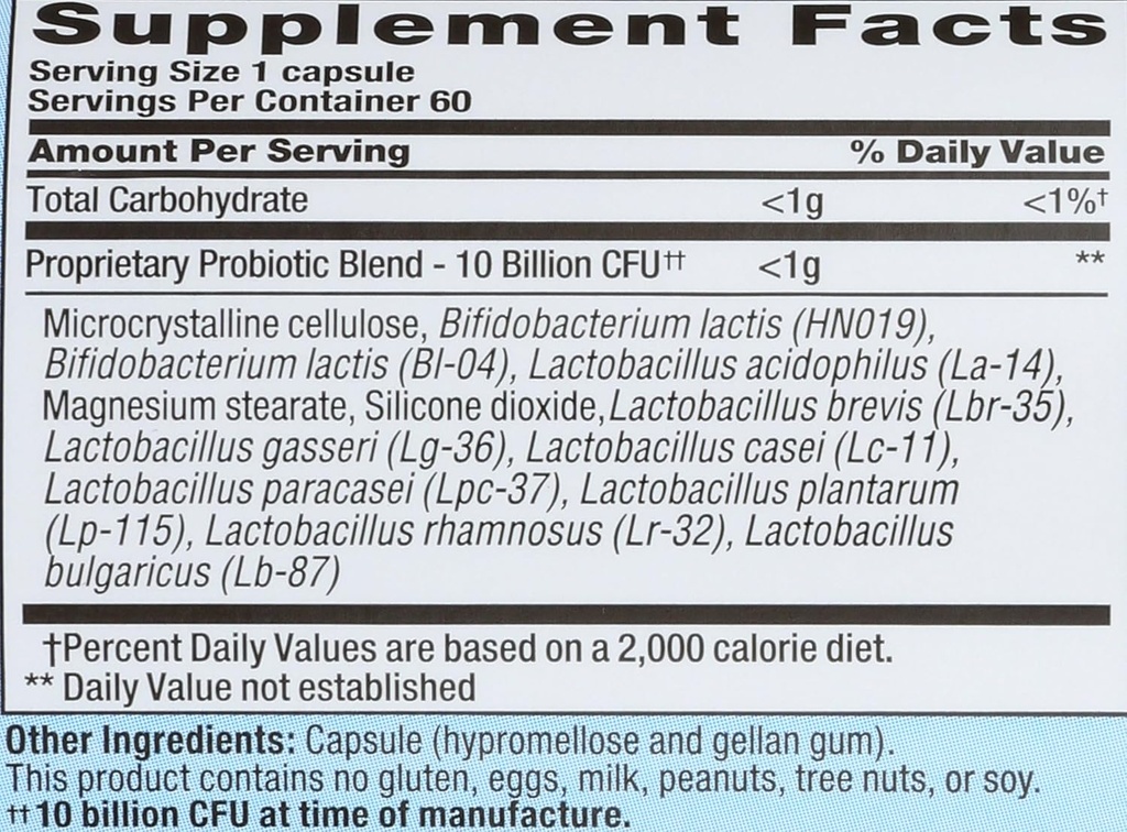 Nutrition Now PB 8 Probiotic Immune System and Digestive Support* Dietary Supplement, 60 Count 4