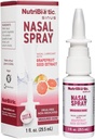 NutriBiotic Nasal Spray 1 Fl Oz | Nasal Lubricant with Grapefruit Seed Extract & Sodium Chloride | Help Flush Irritants from Nasal Passages | Convenient Measured Dose Pump | Drug-Free & Non-Medicated 2