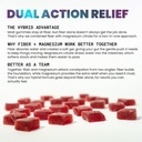 Fiber and Magnesium Gummies, Supports Digestive Health, Relieves Constipation, Helps Prevent Hemorrhoids, Has Both Soluble and Insoluble Fiber, Made in USA, 60 ct (3) 5