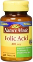 Nature Made Folic Acid 400 mcg (665 mcg DFE) Tablets, 250 Count (Pack of 3) 4