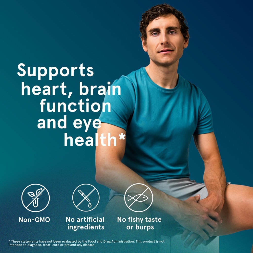 Puori Omega 3 Fish Oil Supplement - Ultra Pure & Burpless Wild Caught Fish Oil with 2000mg Omega 3 Fatty Acids,1250mg EPA & 500mg DHA Supports Heart, Brain & Eye Health - IFOS Certified - 240 Softgels 5