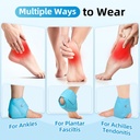 Comfytemp Ankle Ice Pack Wrap for Swelling, Plantar Fasciitis, Foot Pain Relief, FSA Eligible, Gel Packs for Injuries Reusable, Hot Cold Compression for Achilles Tendonitis, Sprain Ankles, Gift, 2 Pcs 4