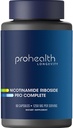 ProHealth Nicotinamide Riboside Pro Complete NAD+ Supplement. 500mg Patented Niagen NR (The Active Ingredient in NMN), Plus 250mg TMG, Plus 500mg Trans-Resveratrol. Equal to 690mg of NMN. 30 Servings 2