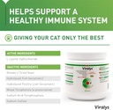 Vetoquinol Viralys Daily L-Lysine Powder for Cats and Kittens, Fish Flavored Lysine Supplement for Cats and Kittens to Support Immune Health, Normal Eye Function and Respiratory Health, 100gm 3
