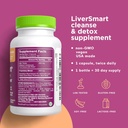 LiverSmart - Liver Cleanse & Repair Formula with European Milk Thistle, Silymarin, Artichoke, Dandelion, Yellow Dock Root, Beet Root - Supplement to Aid, Renew and Support Liver Health (3) 3