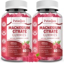 Magnesium Citrate Gummies | Magnesium Supplement for Women | High Absorption Magnesium Supplement | Vegan, Non-GMO Magnesium Gummies | 120 Raspberry Flavor (Pack of 2) 2