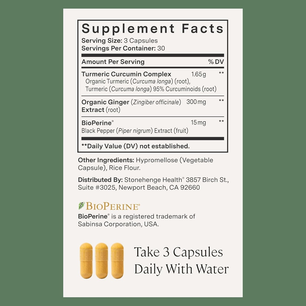 Stonehenge Health Dynamic Turmeric, Dynamic Biotics Probiotic: Joints and Digestion Support Bundle 6