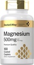 Doctor's Way Magnesium Supplement 500mg | 100 Coated Caplets | Magnesium Oxide | Vegetarian, Non-GMO, Gluten Free 2