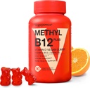 Vitamin B12 D3 Vegan Gummies - 90 Count I 1000 MCG Methyl B12 & 5000 IU Vitamin D Gummy Chewable Supplements for Adults & Kids - Immune Health & Daily Energy Boost - Non-GMO, Orange 2