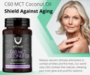 C60 Oil Capsules | Age-Defying Vitality and Antioxidant Support | 99.99% Pure Solvent Free C60 | Organic Oil | Vegan Friendly | Superior Customer Service (Coconut Oil) 6