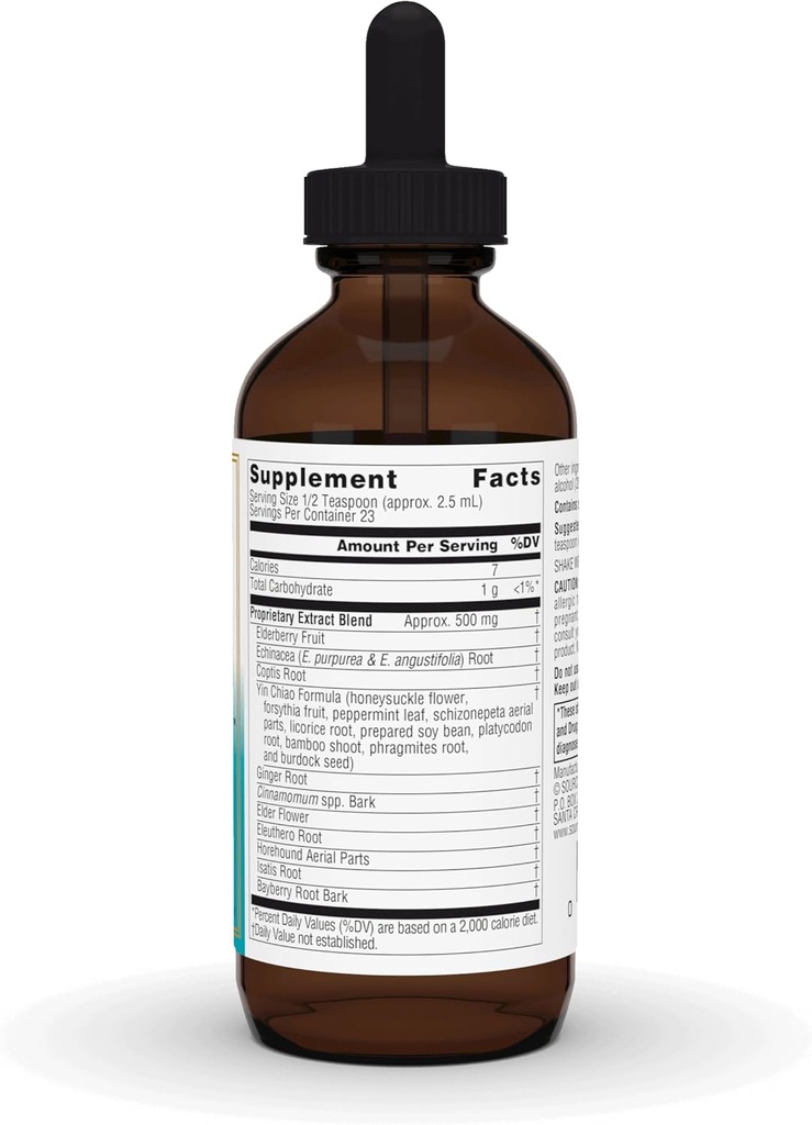 Source Naturals Wellness Herbal Resistance Liquid - with Echinacea, Coptis, and Yin Chiao, Immune Support* - 2 Fluid oz 3