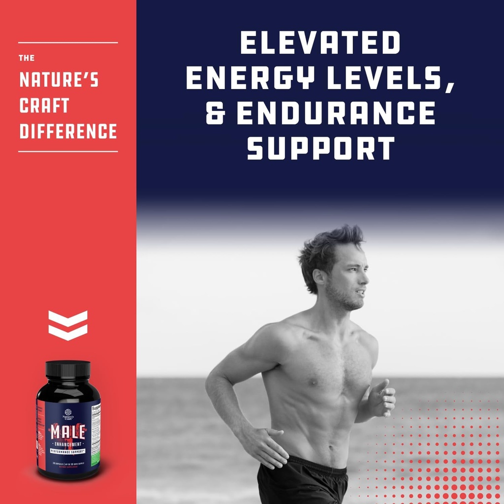 Natural Halal Male Enhancement Supplement for Increased Energy and Drive with Pure Maca Root Fenugreek Extract and Tongkat Ali Powder Best Stamina Booster 5