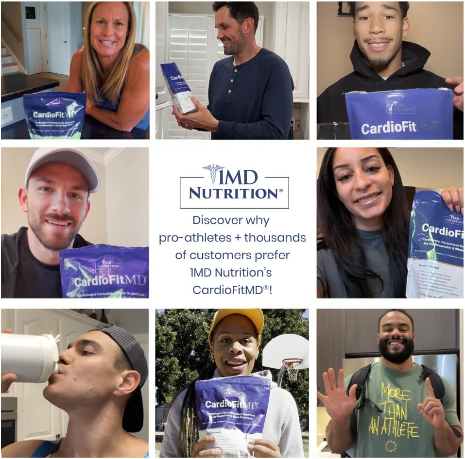 1MD Nutrition CardioFitMD - Vegan Beets Superfood Keto- Heart Health Powder - Nitric Oxide Supplement - Beet Root Powder for Healthy Blood Pressure & Circulation - High Fiber Drink - 30 Days (2-Pack) 6