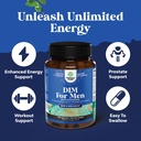 Bundle of DIM Supplement for Men with Panax Ginseng Bioperine Grapeseed & Astragalus for Prostate Health and Herbal Thyroid Support Complex with L Tyrosine, Bladderwrack, Selenium & Pure Ashwagandha 5