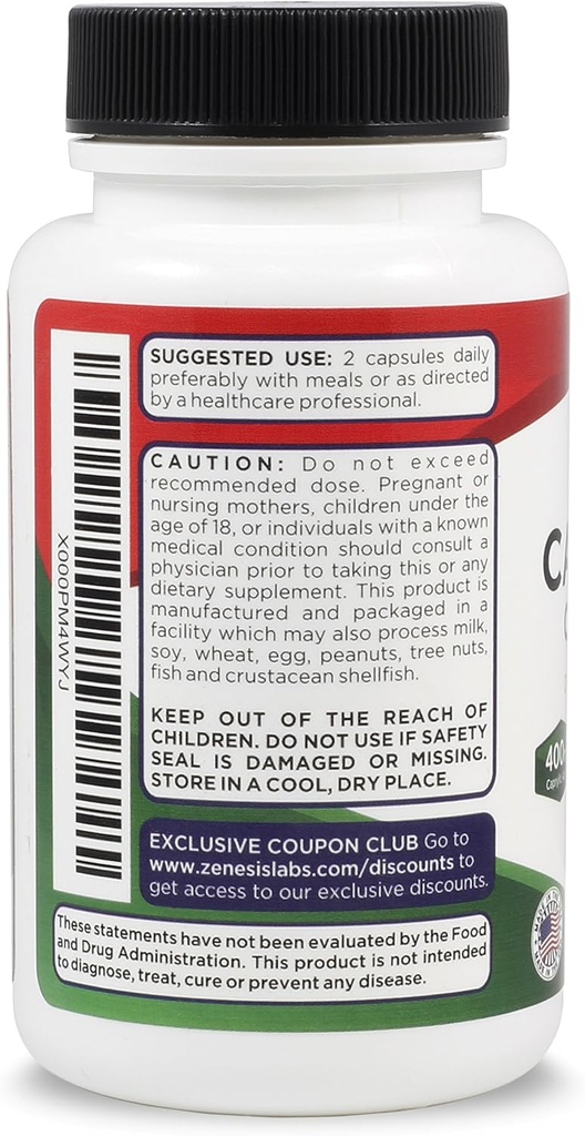 Zenesis Labs Candida Complex Cleanse Detox Caprylic Acid Supplement, Oregano Extract, Probiotics, Enzymes (60 Capsules, 30 Day Supply) 4