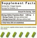 Doctor's Recipes Moringa 11,000 mg Strength, Complete Green Superfood, Natural Antioxidant Support, Non-GMO, 90 Vegan Caps, No Caffeine Soy Gluten 3