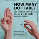 SmartyPants Toddler Multivitamin Gummies: Omega 3 Fish Oil (EPA/DHA), Vitamin D3, C, Vitamin B12, B6, A, K & Zinc, Biotin, Beta Carotene, Gluten Free, Three Fruit Flavors, 180 Count (60 Day Supply) 6