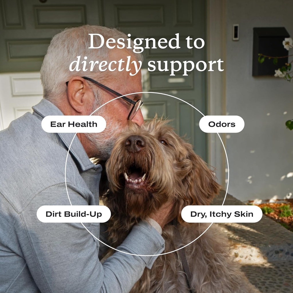 PetLab Co. - Dog Ear Yeast Bundle: Soft Chew Dog Probiotics for Gut Health, Yeast Production, Itchy Ears, Itchy Skin, Seasonal Allergies & Clear Ears Therapy Ear Cleaner for Dogs 6