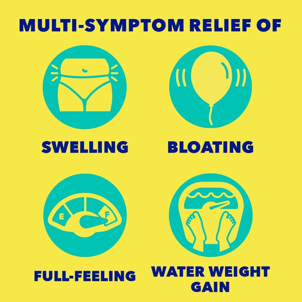 Midol Bloat Relief Caplets with Pamabrom, Relieve Bloating Symptoms Before and During Your Period, Provides Up to 6 Hours of Relief for Women, 60 Count 6