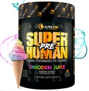 ALPHA LION Superhuman Pre Workout Powder, Beta Alanine, L-Taurine & Tri-Source Caffeine for Sustained Energy & Focus, Nitric Oxide & Citrulline for Pump (21 Servings, Unicorn Juice) 2