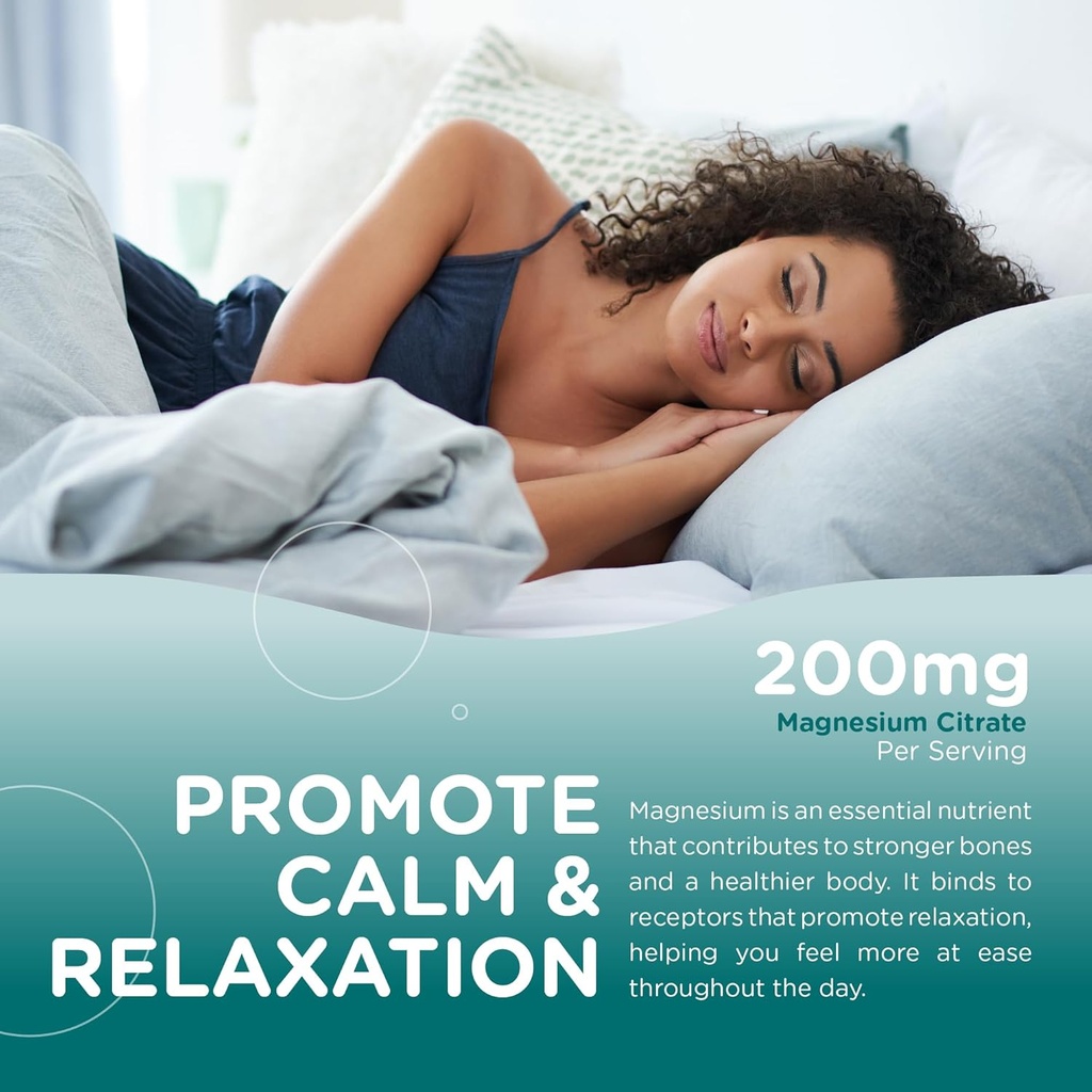 Zahler Magnesium Gummies - Sugar Free Magnesium Citrate Gummies for Muscle, Nerve and Calm Support - Relaxing Non GMO Gluten Free Chewable Raspberry Flavored Magnesium Chews for Adults (60 Count) 5