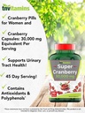 Cranberry Pills for Women & Men (30,000 MG - 90 Capsules) | Supports Urinary Tract Health* | Cranberry Concentrate Supplement | Bladder & Kidney Support* | Supports Women's Health* | Antioxidants 5